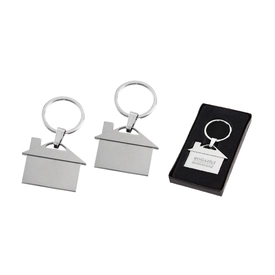 2216 Krom Çift Taraflı Metal Anahtarlık