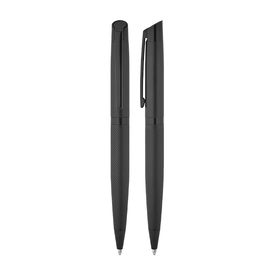 1111-T Siyah-Siyah Klips Metal Tükenmez Kalem