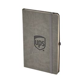 920-EKO Gri 13 x 21 Termo Deri̇ Defter (Holmen Ki̇tap Kağıdı