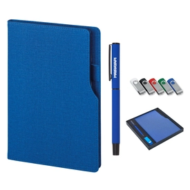 2320-K Lacivert Defter & Kalem & Usb Set