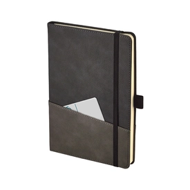 2427 Siyah 15 x 21 Termo Deri̇ Defter