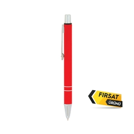 556 MİNİ Kırmızı MetalTükenmez Kalem