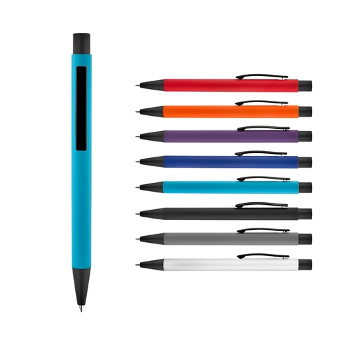 Metal Tükenmez Rubber Gövde Kalem