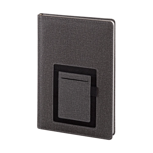 1105 Füme-Siyah Termo Deri̇ Tarihli Ajanda (Ivory Kağıt)