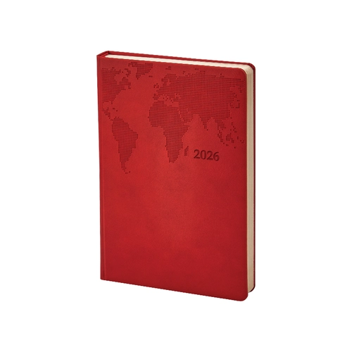 378 Kırmızı Termo Deri̇ Tarihli Ajanda (Holmen Ki̇tap Kağıdı)