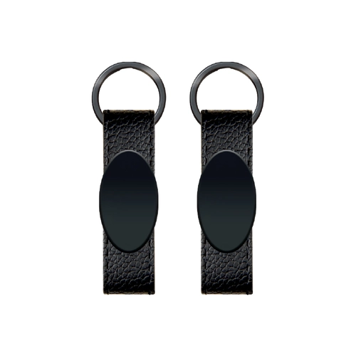 Çift Taraflı Metal Suni̇ Deri̇ Anahtarlık