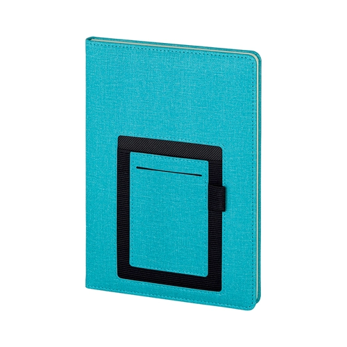 2420 Turkuaz 15 x 21 Termo Deri̇ Defter (Ivory Kağıt)