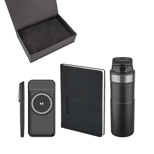Kalem & Defter & Powerbank & Termos Set