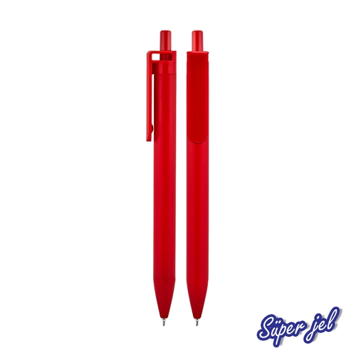 509 Kırmızı Plastik Süper Jel Refil Kalem