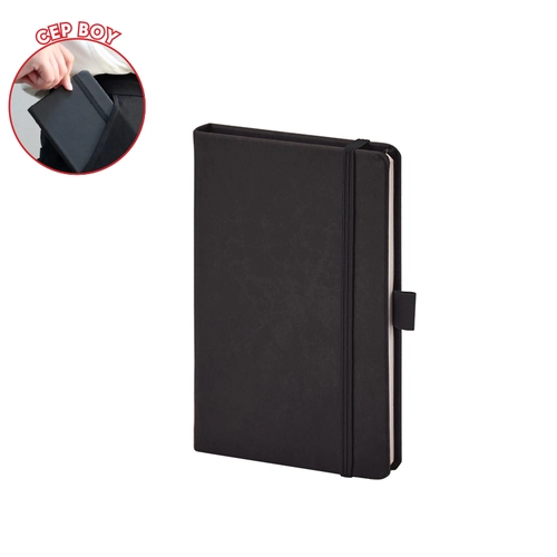 923-914 Siyah 9 x 14 Termo Deri̇ Defter