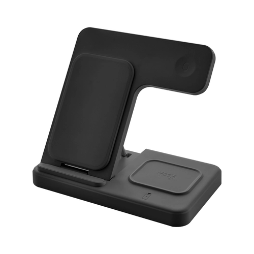 4220 Siyah 3ü 1 Arada Kablosuz Şarj Cihazı