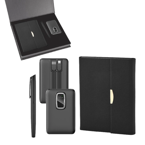 Defter & Kalem & Powerbank Set