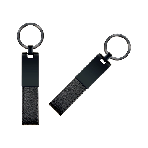 Çift Taraflı Metal Suni̇ Deri̇ Anahtarlık