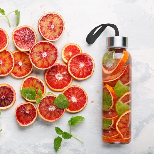 MTR-0213 Cam Cam Matara (Siyah Kılıflı) / 500 ml