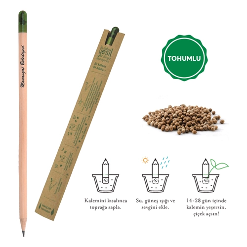 Tohumlu Naturel Kurşun Kalem