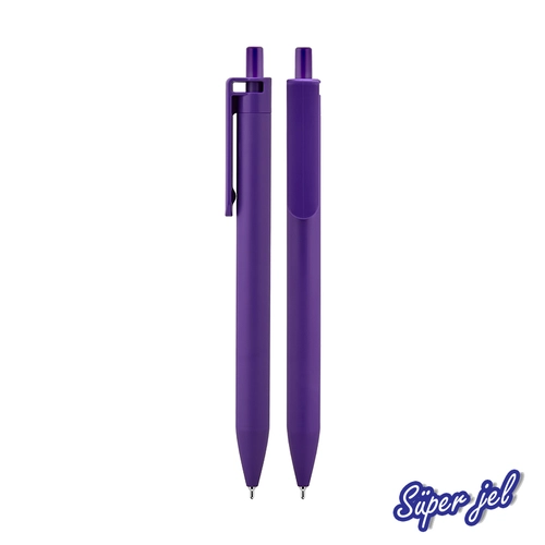 509 Mor Plastik Süper Jel Refil Kalem