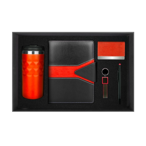 916704 POYRAZ KIRMIZI HEDİYELİK SET