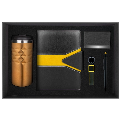 916706 POYRAZ SARI HEDİYELİK SET