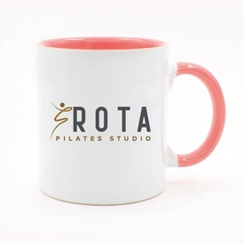 İçi & Kulbu Pembe Seramik Kupa