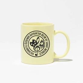 Pastel Sarı Seramik Kupa