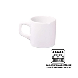 Beyaz Seramik Türk Kahvesi Fincanı