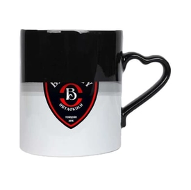 Sihirli Kalp Kulplu Seramik Kupa