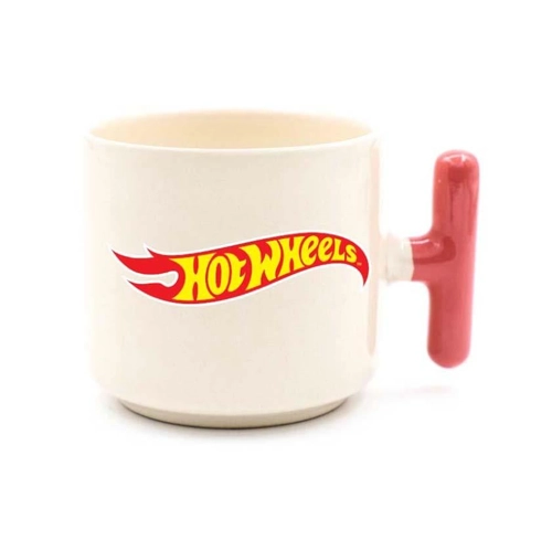 Pembe Kulplu Seramik Latte Fincanı