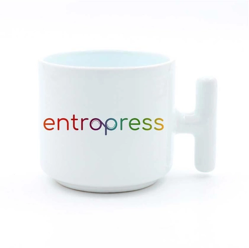 Beyaz Seramik Latte Fincanı