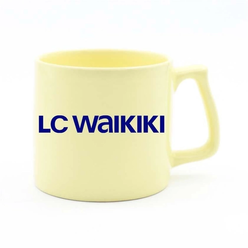 Luks Pastel Sarı Seramik Kupa