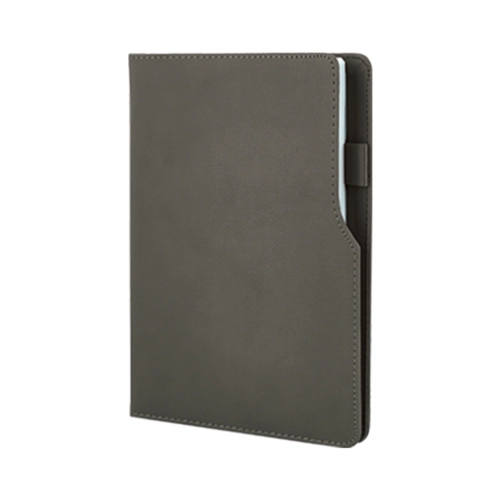 941-HOLMEN Füme-Yeşil 15 x 21 Termo Deri̇ Defter (Holmen Ki̇tap Kağıdı)