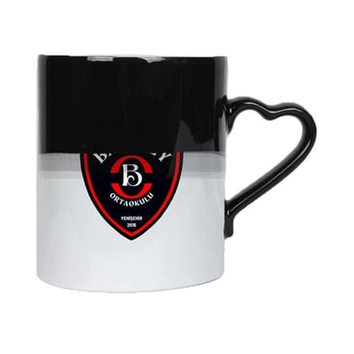 Sihirli Kalp Kulplu Seramik Kupa